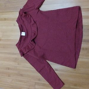 Girls Carter's ruffled long sleeve top